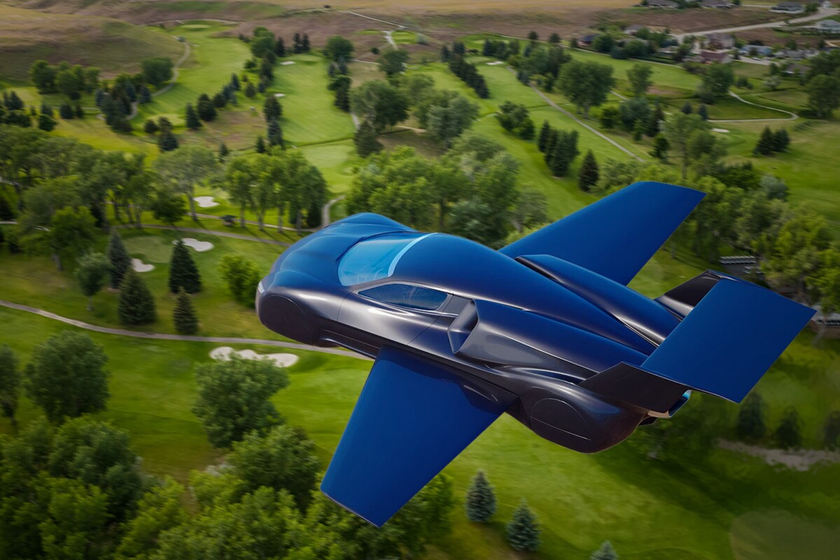 The Firenze Lanciare flying car would use jet engines and large fuel supplies to make long-range, high-speed air travel possible