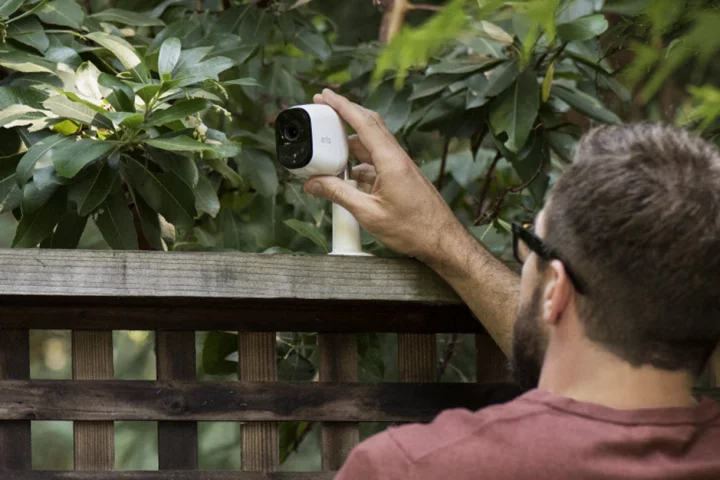 The Arlo Pro uses a 130-degree viewing angle and passive infrared motion sensor to detect movement up to 23 feet away