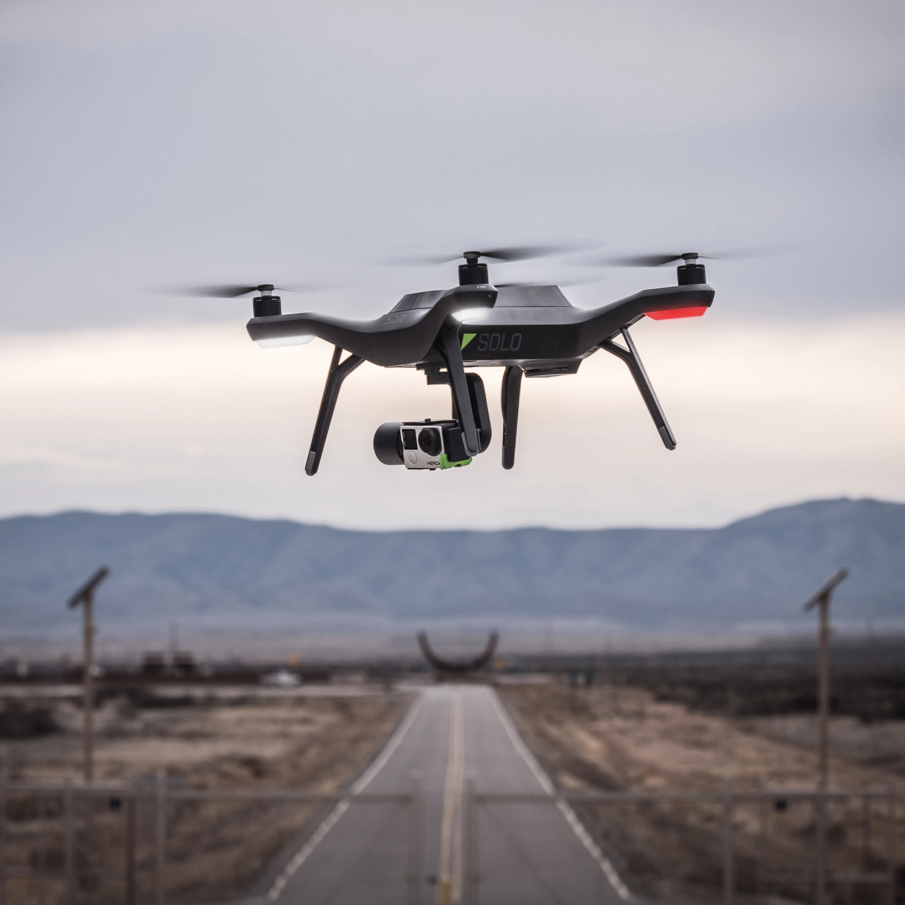 The 3DR Solo quadcopter is a consumer-level quadcopter designed to make impressive aerial photography easy