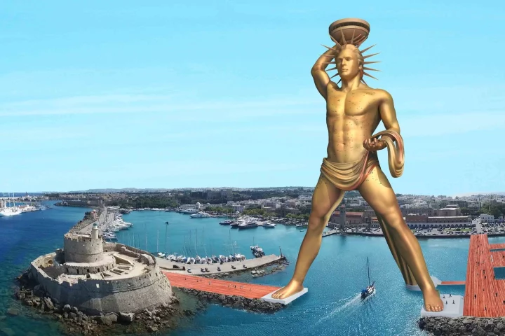 The new Colossus would rise 150 m (492 ft) and be covered in solar panels