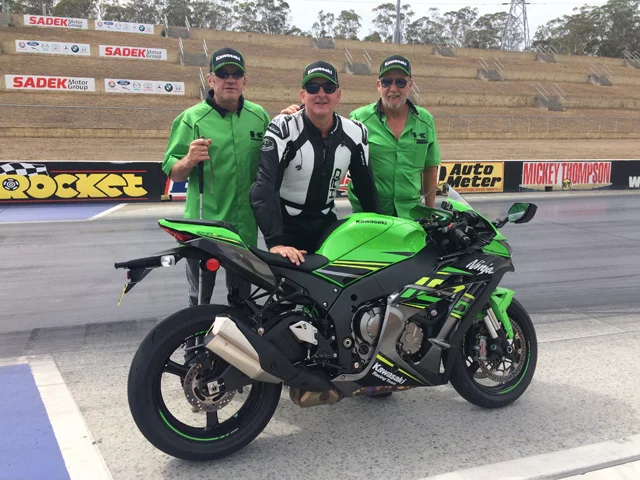 Land speed records on stock bikes aren't very interesting... Until you do it blind.