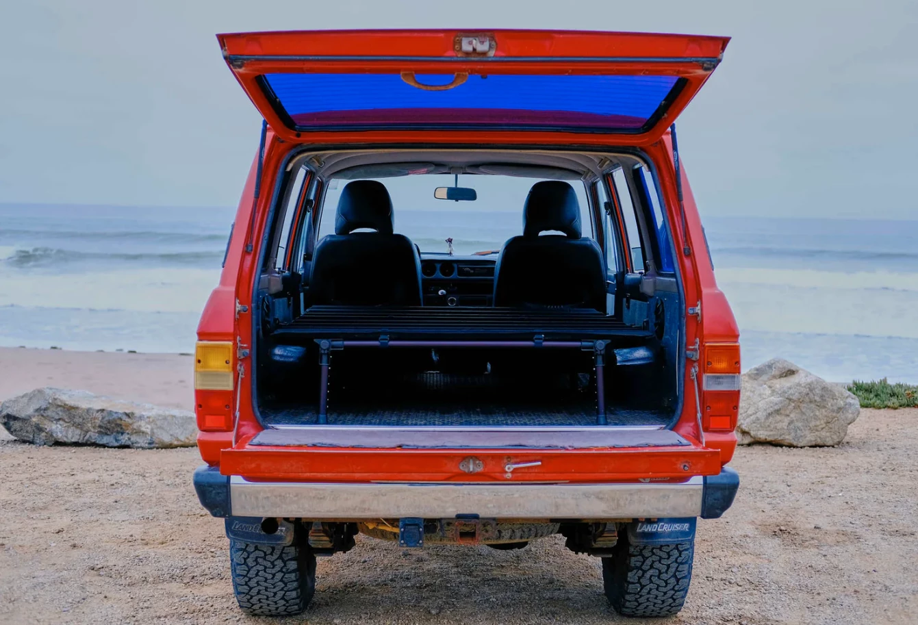 The 48-in-wide Hideaway Sleeping Platform XL is designed to work with large SUVs and pickup trucks (open sky camping or topped with a shell)