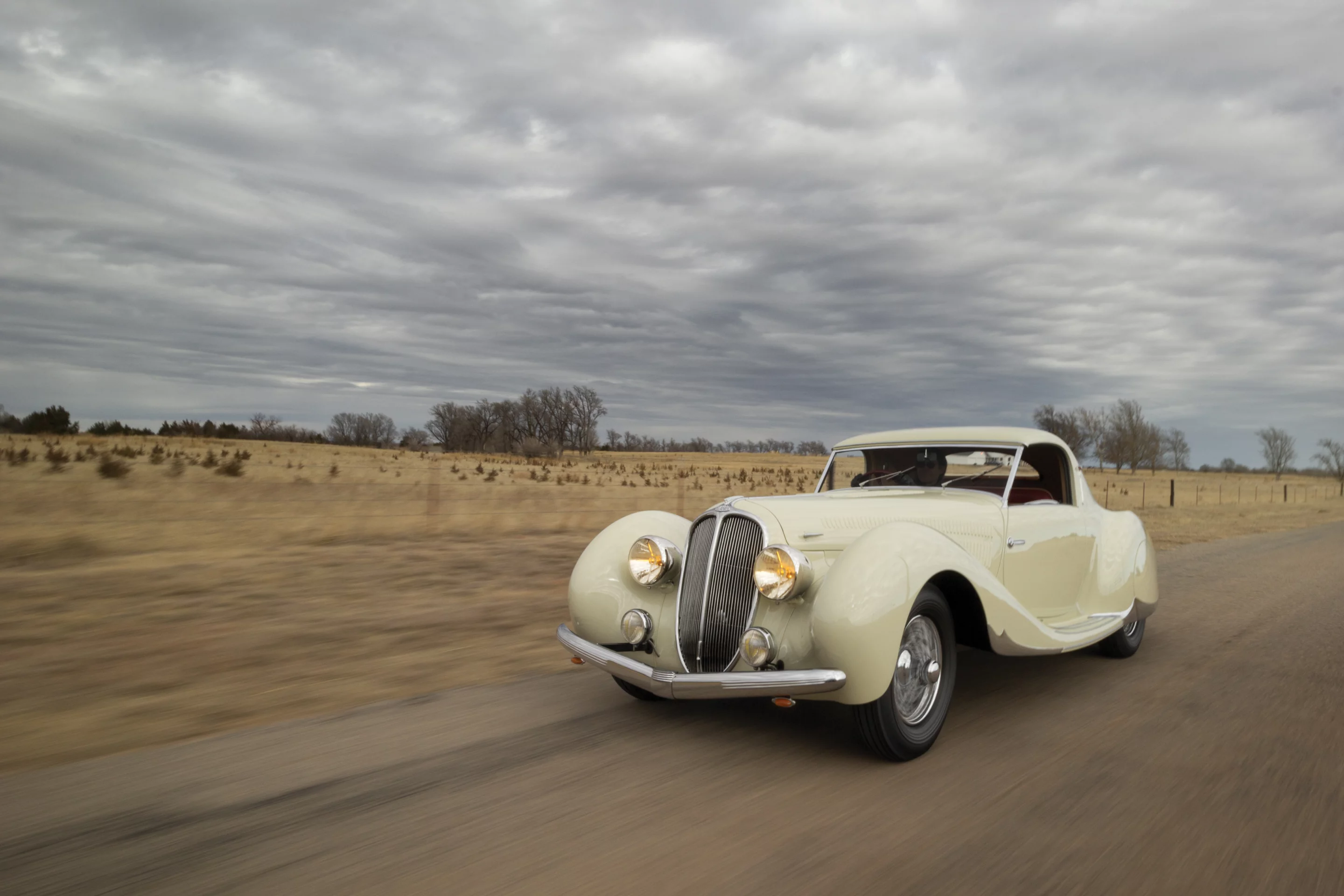 This 1938 Delahaye 135 MS Coupe by Figoni et Falaschi was estimated to sell for $1,100,000 - $1,600,000 and sold for: $990,000Official Auction Page