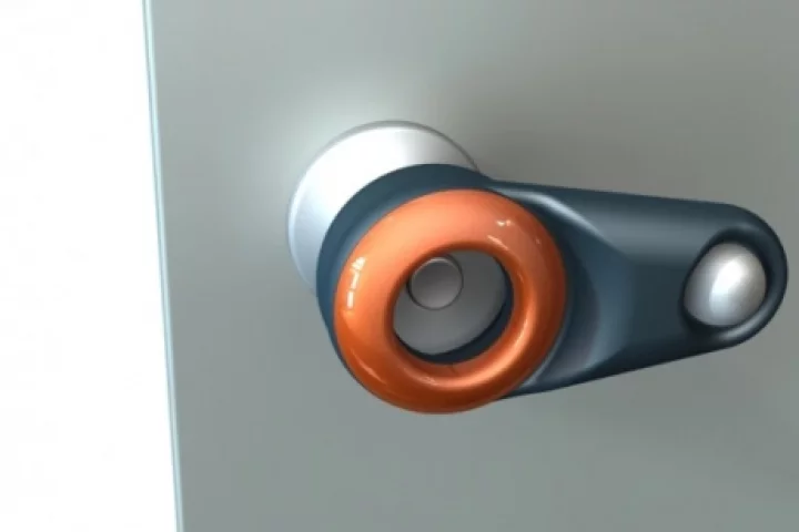 The illumi-knob not only senses motion to provide a light at night, its ergonomic design also makes the knob easier to turn