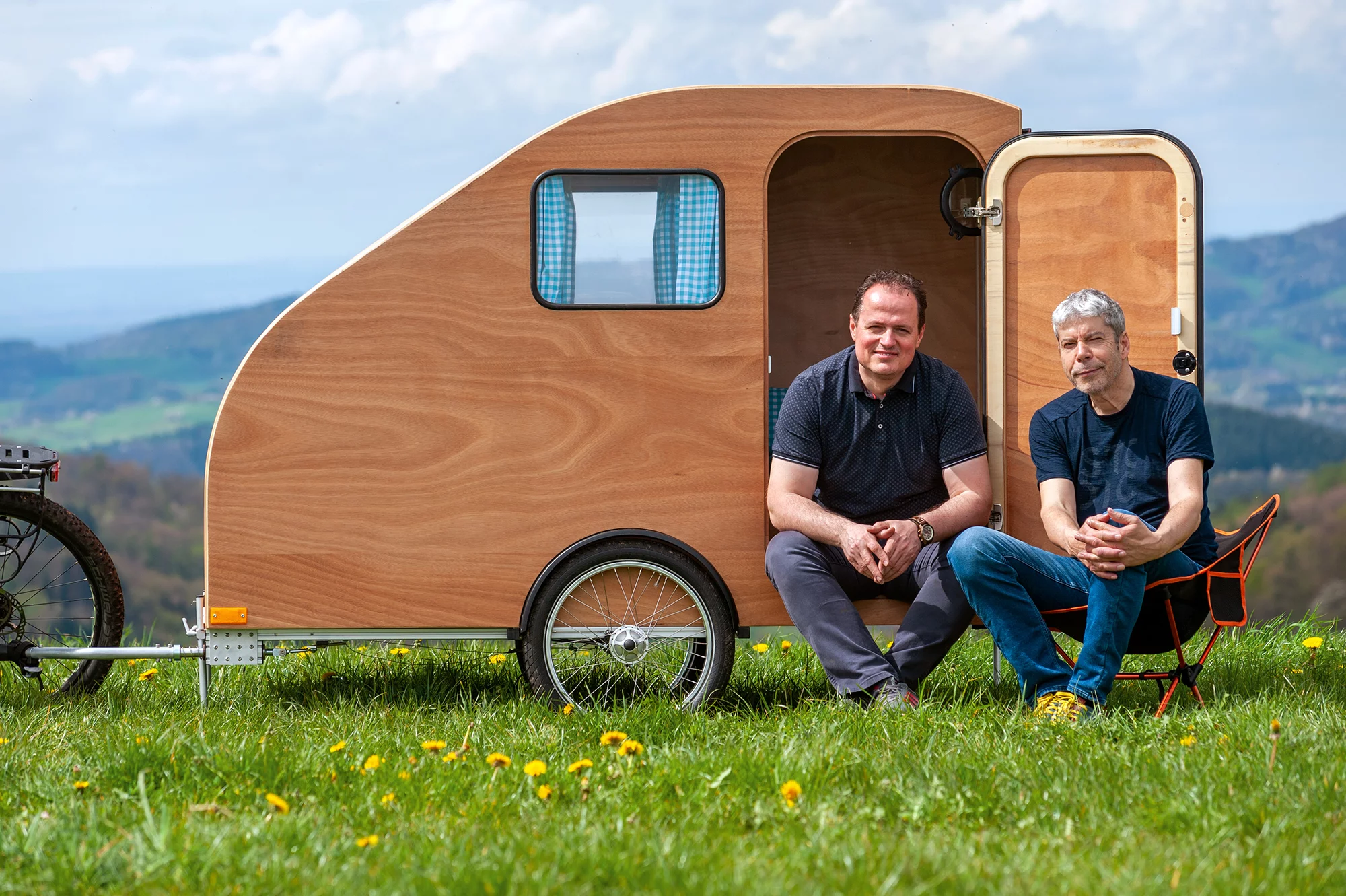 Fahrrad-Campen founders Naid Deliu (left) and Erich Zeller (right)