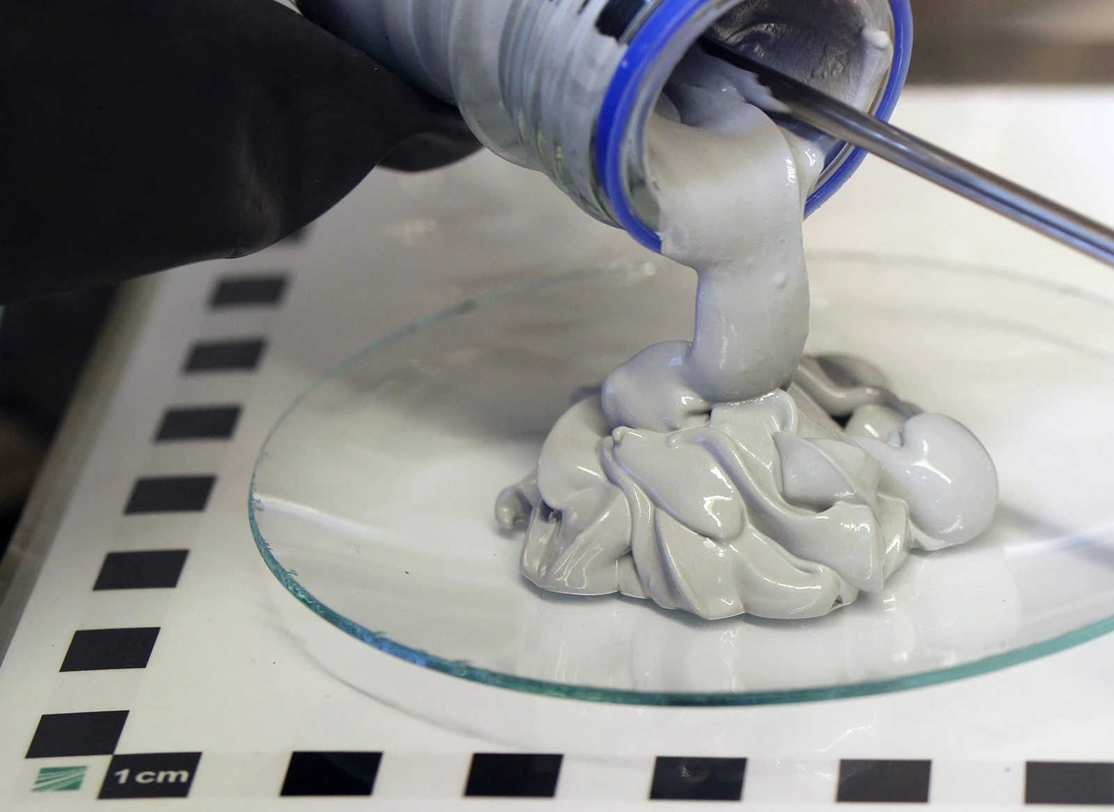 This sludgy gray goop is a clean, high-density, safe and easily transportable hydrogen energy fuel called Powerpaste