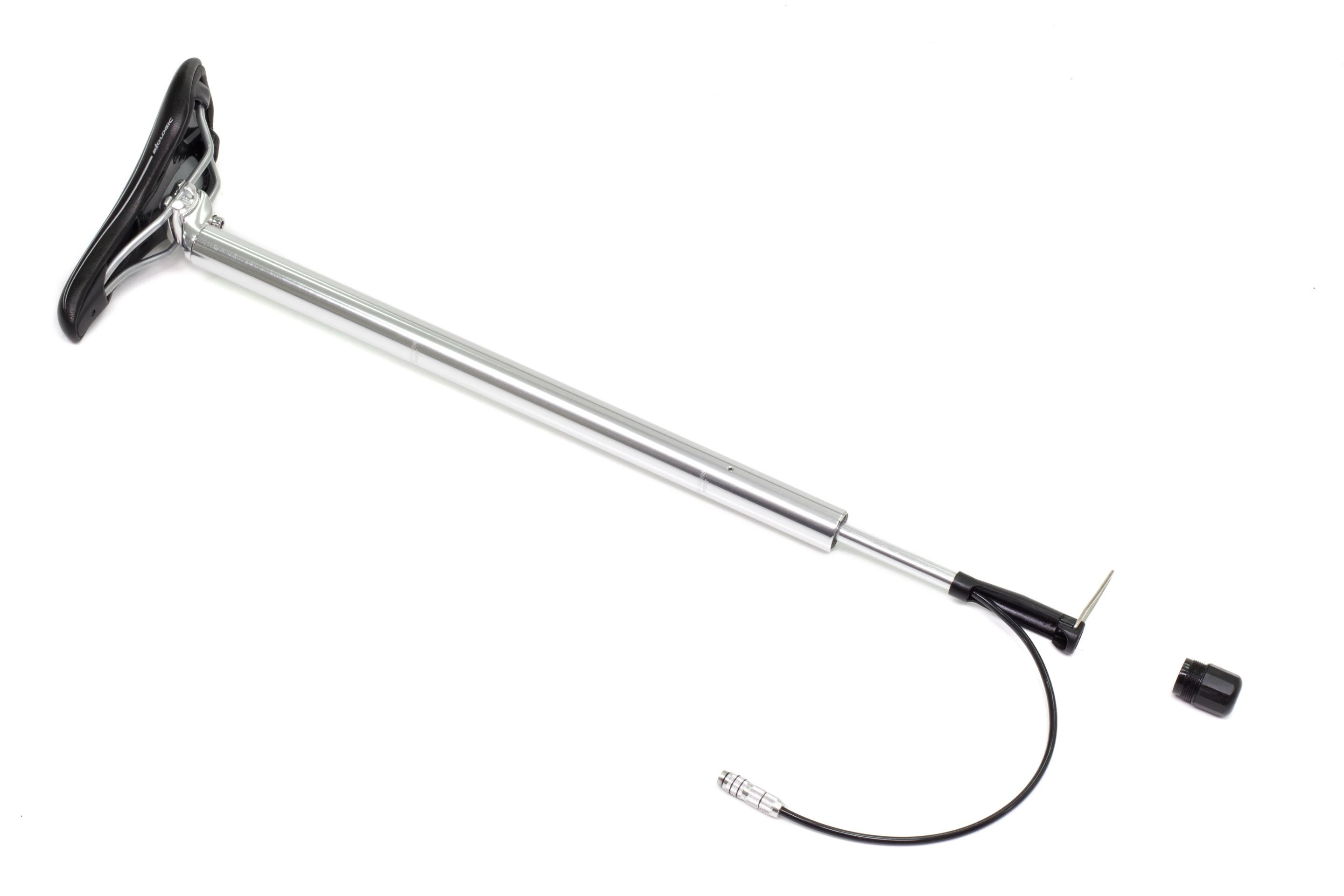 The BioLogic PostPump 2.0 serves as the S18's seat post