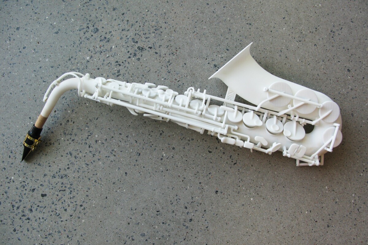 Olaf Diegel's prototype 3D-printed alto sax