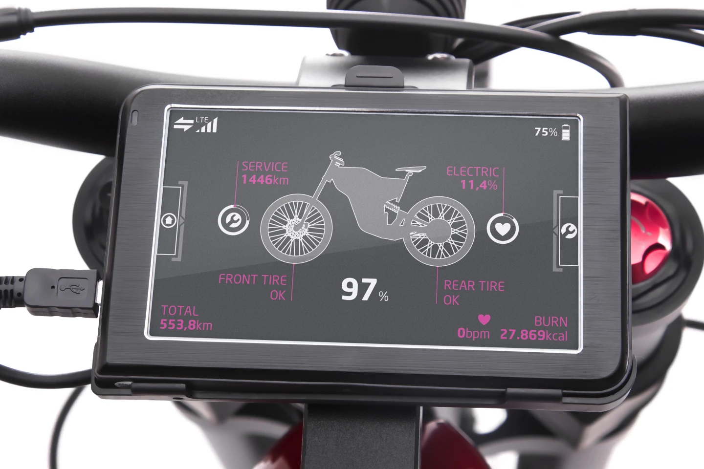 The Qoros eBIQE can tell you your tire pressures amongst a host of other information