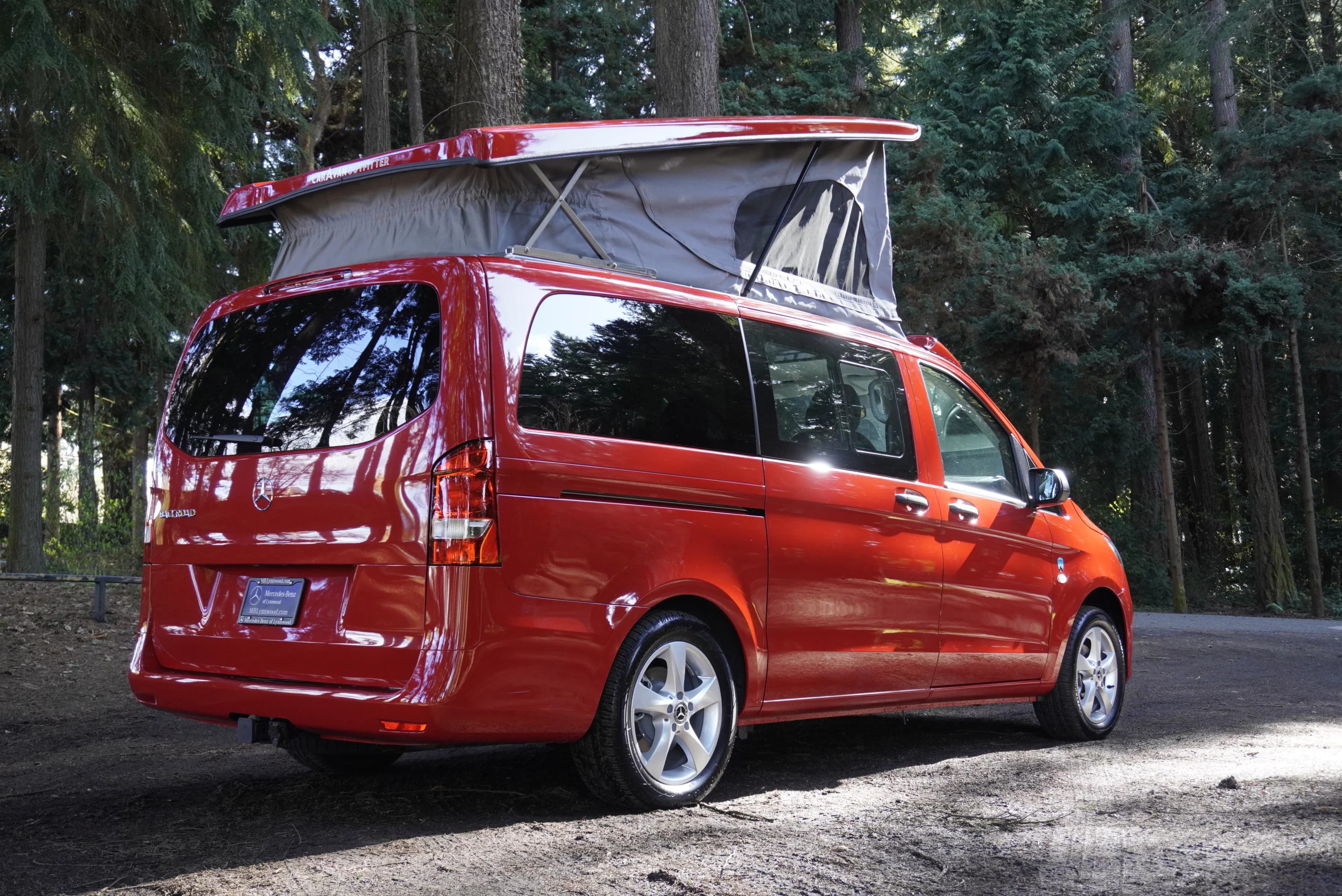 The basic Backroad sleeper van with four berths, swivel table, leisure battery and lighting starts just over $67,500