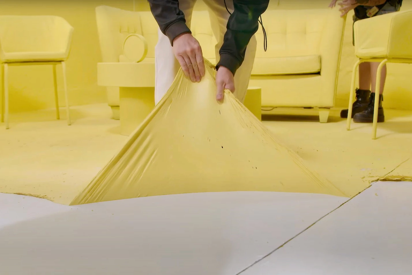 If you felt so inclined, you could conceivably cover more than just your walls with Unpaint