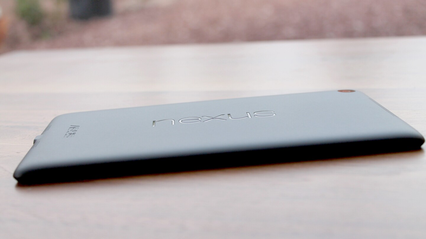 The Nexus 7 is a pretty small tablet, easy to slip into a blazer or purse