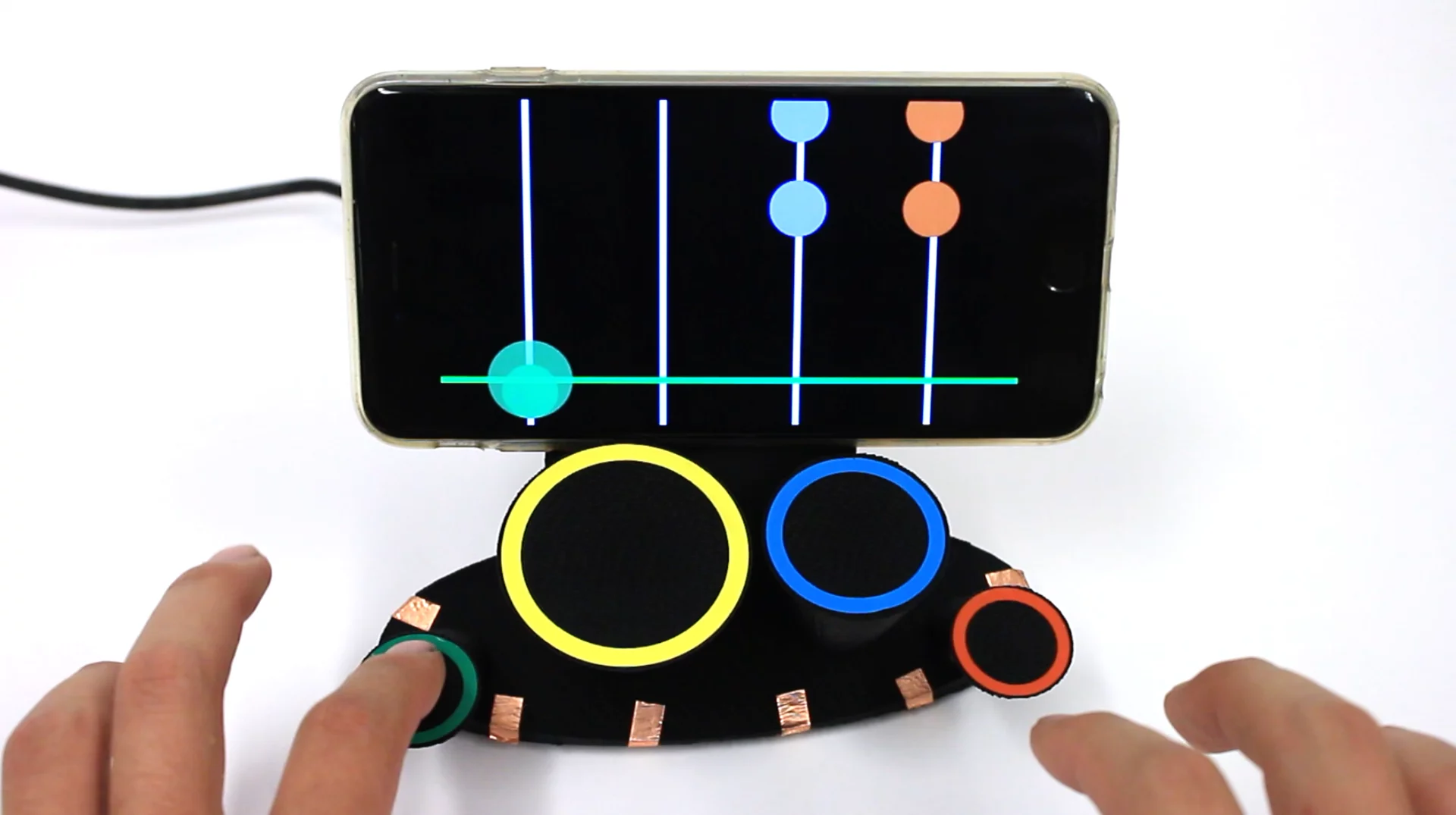 Electrick used to make an irregular surface game controller
