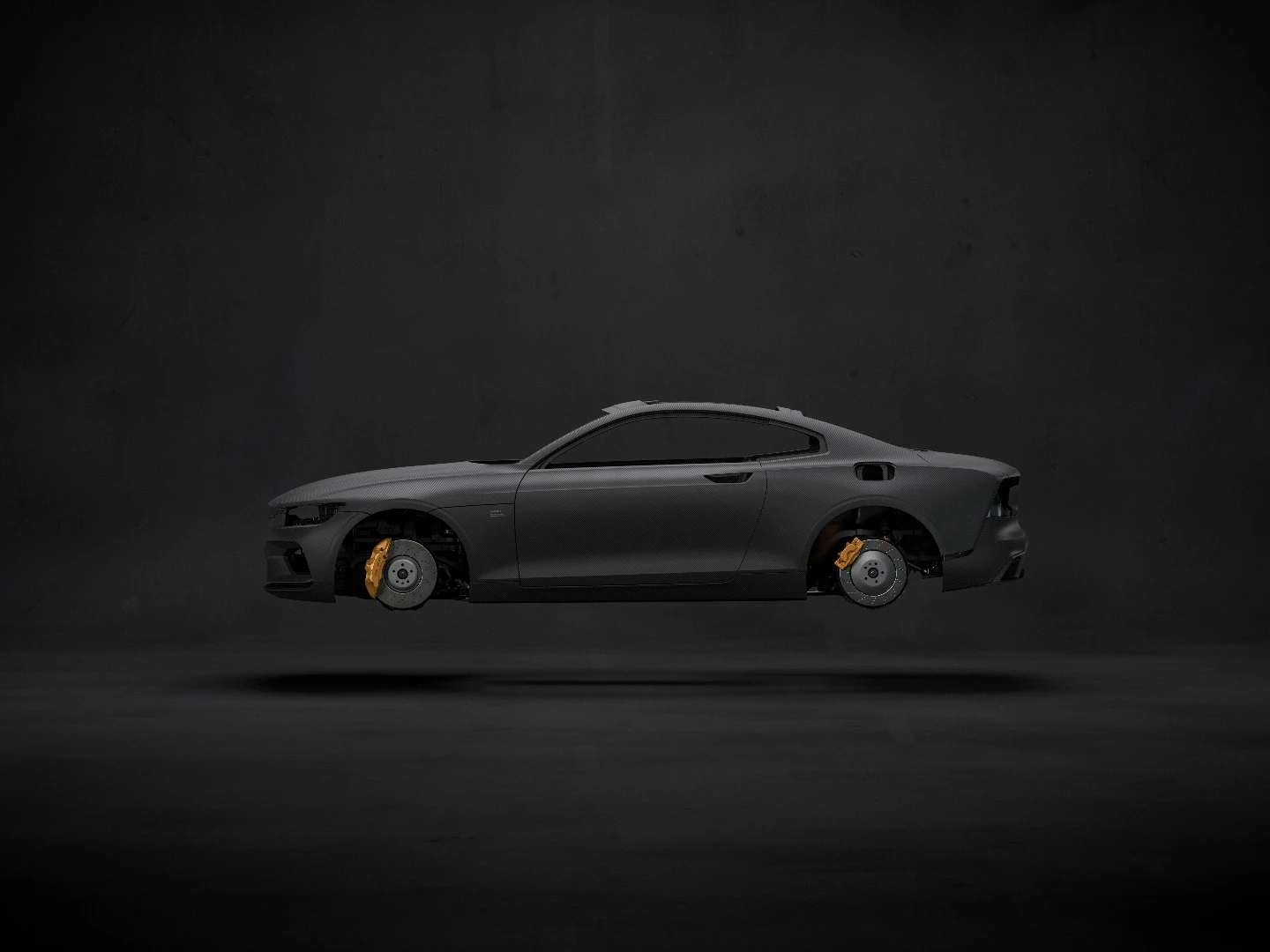 The Polestar 1 has a performance braking system, along with electronically adjustable suspension