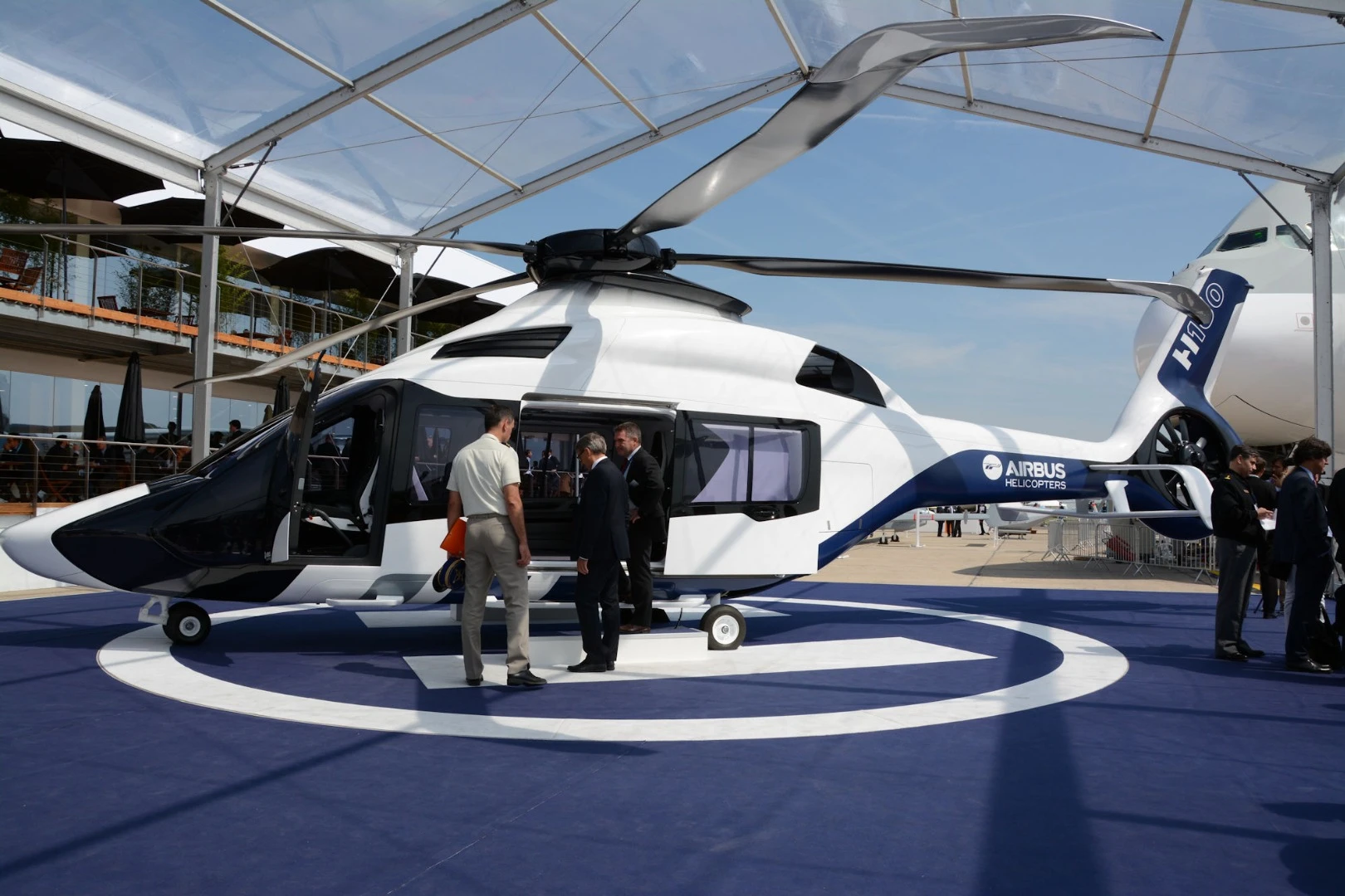 Although the H160 was introduced at the Heli-Expo trade show back in March, its first flight took place on June 13th and was announced this week at the Paris Air Show