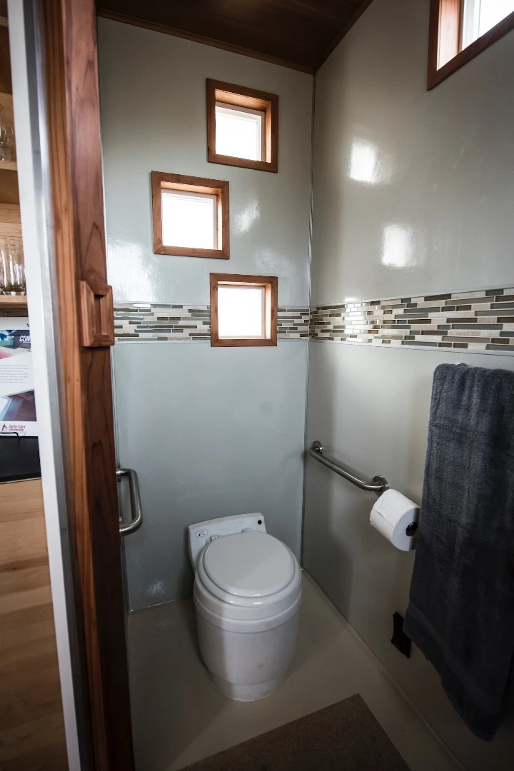 The toilet in the Revolve House