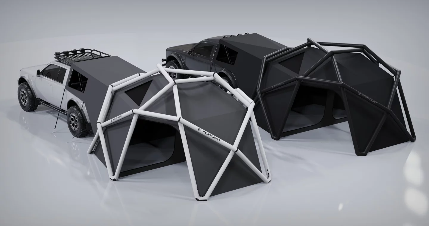 Alpha and Heimplanet show two looks for the Cloudbreak tent camper