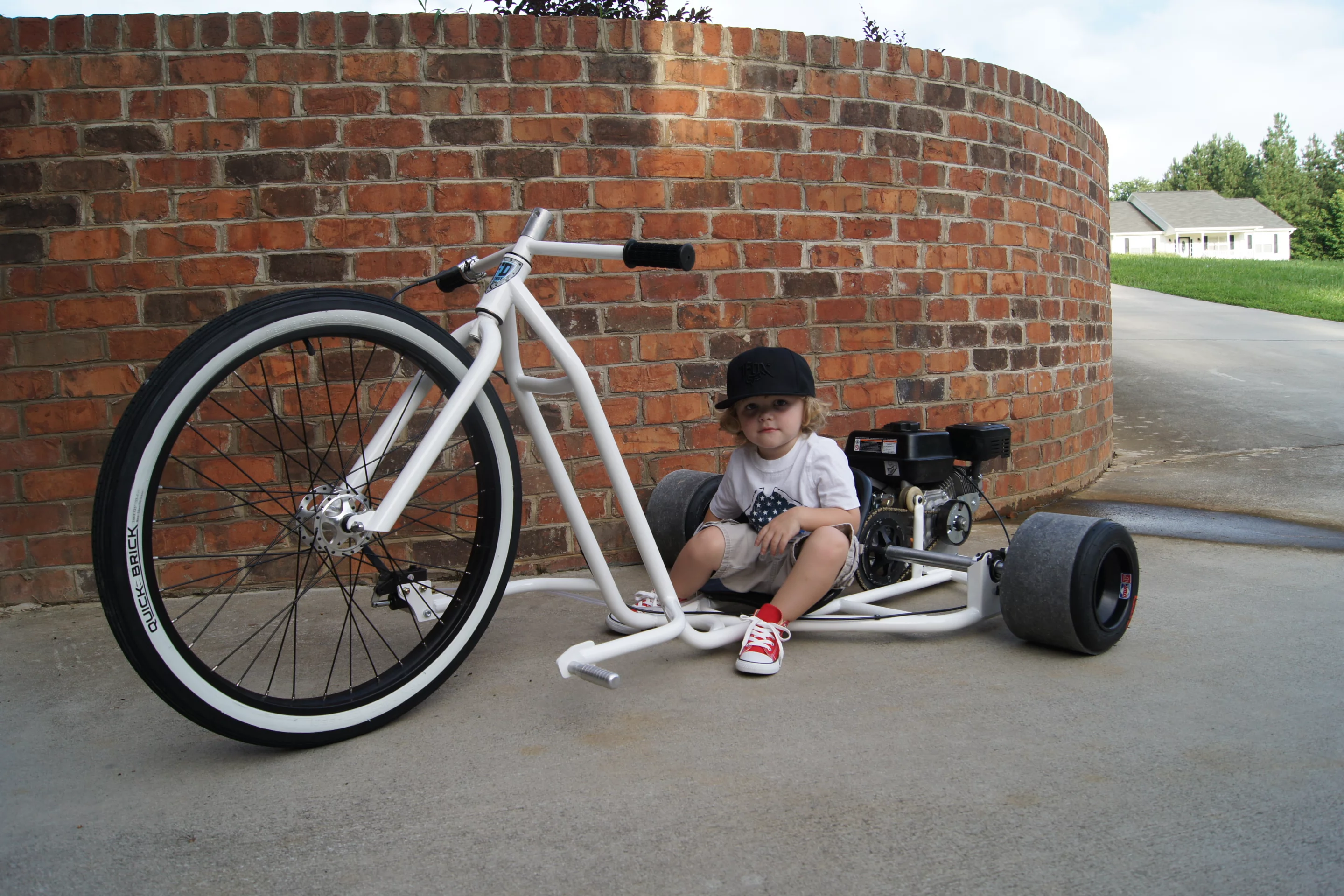 The Big Wheel Drift trike is proportioned to make an adult rider feel like a child