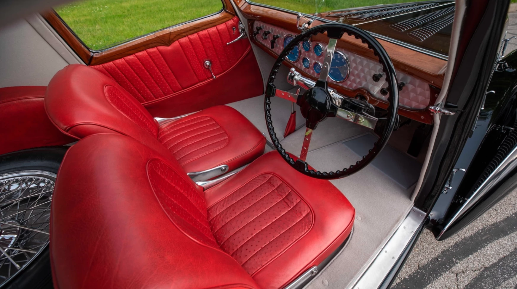 This 1936 Delahaye Type 135 Competition Court Teardrop Coupe will go to auction during Monterey Car Week with Mecum (Lot S95) on Saturday, 14 August 2021 with an official estimate of $5,000,000 - $6,000,000