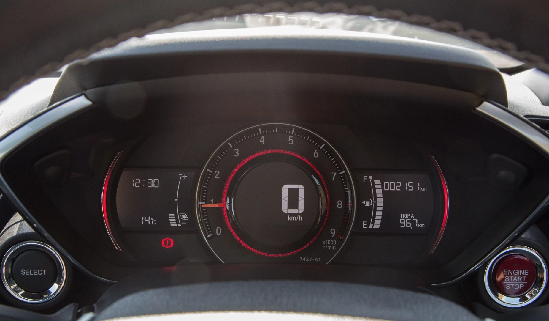The instruments are clear and easy to read