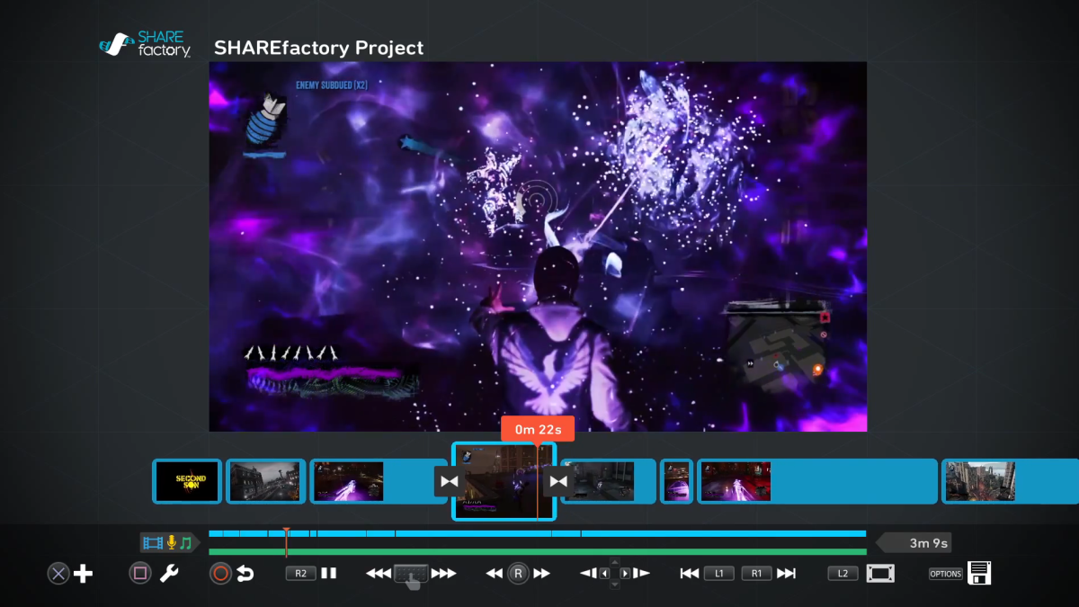 The SHAREfactory will provide a range of video editing features including filters and transitions