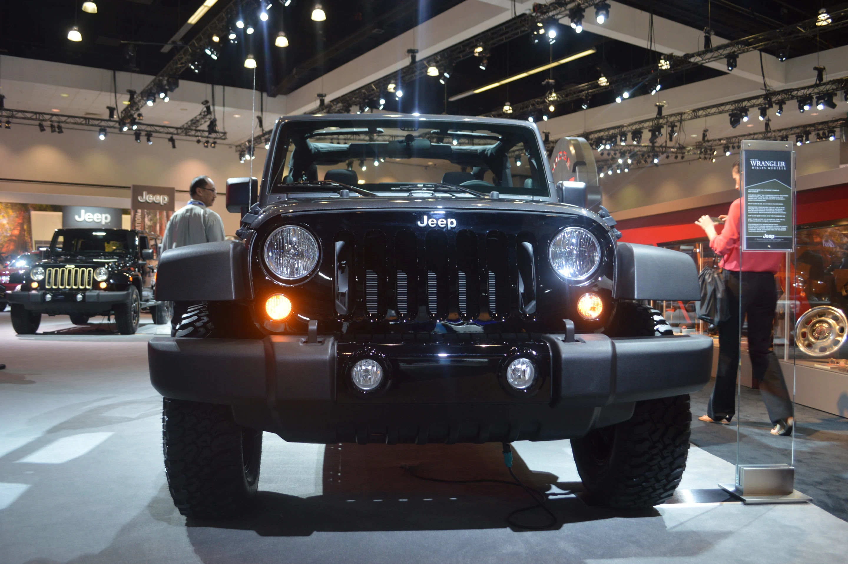 The Wrangler Willys includes a gloss black front grille