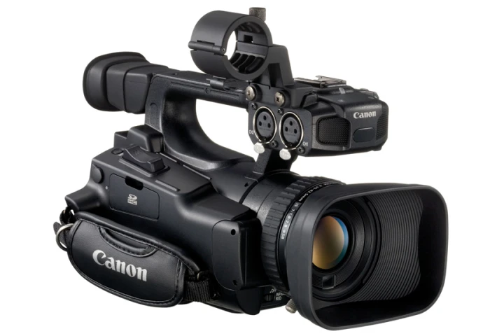 The Canon XF100 camcorder