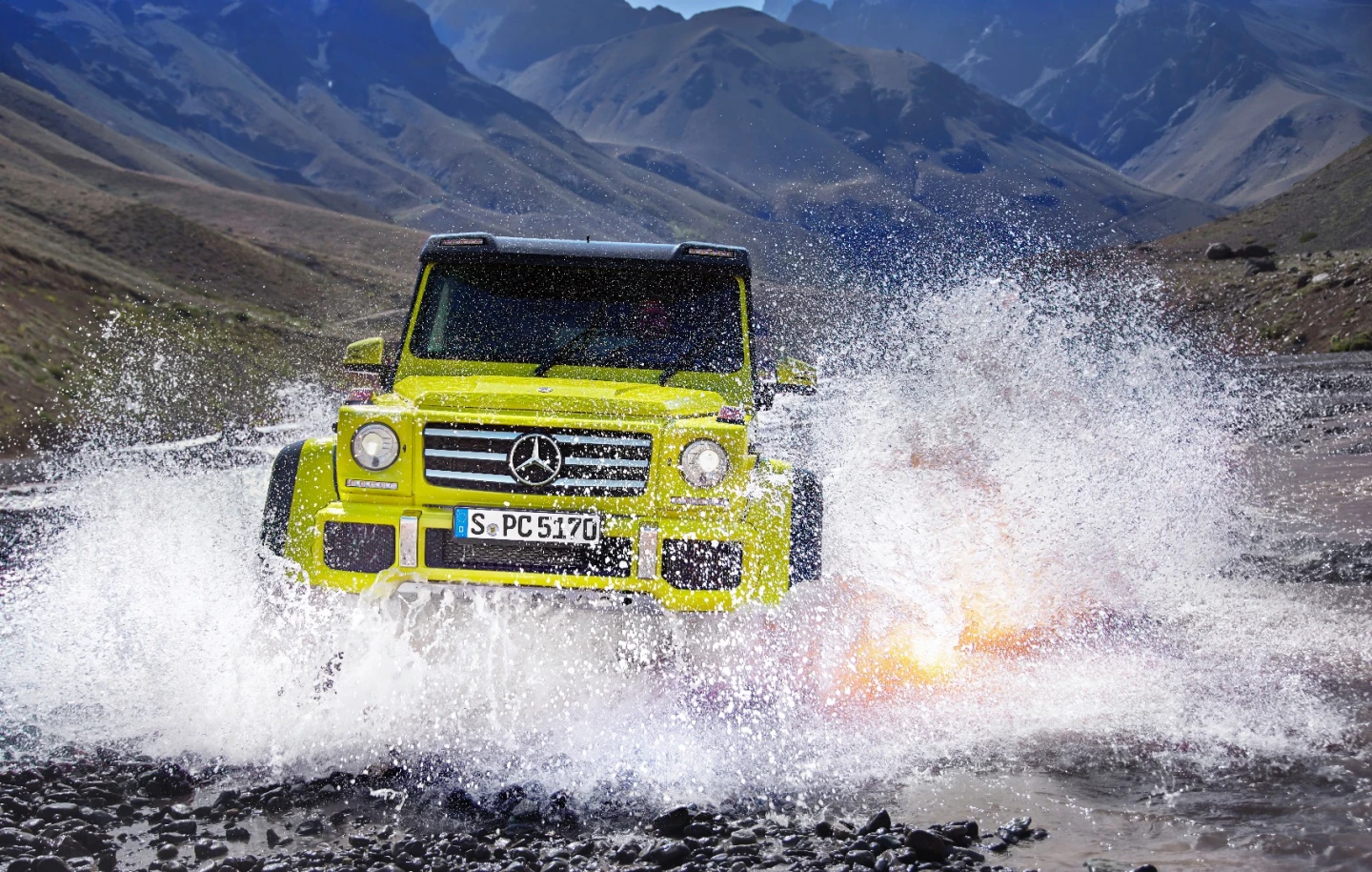 The new G500 model can ford waters more than 3 ft deep