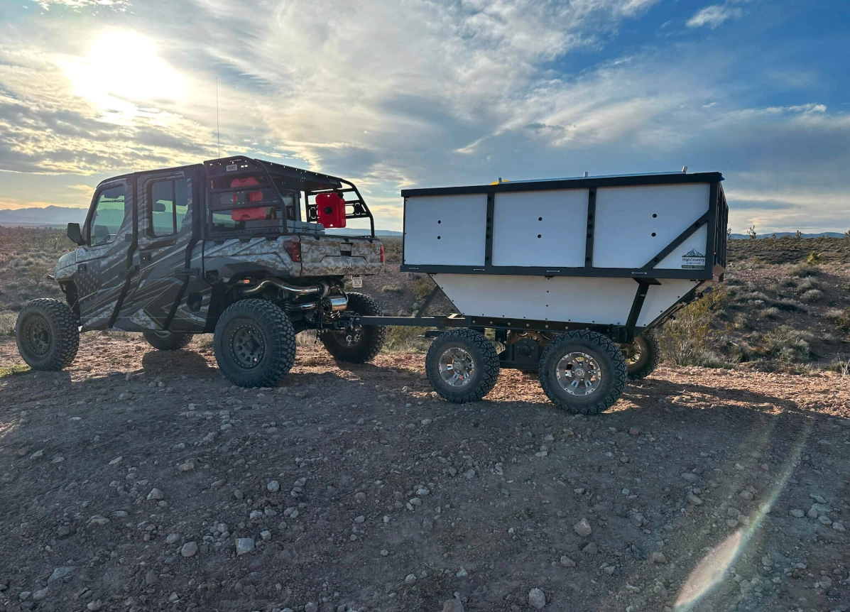 The Highcountry Unlimited trailer can also work as a cargo hauler without integrated tent camping