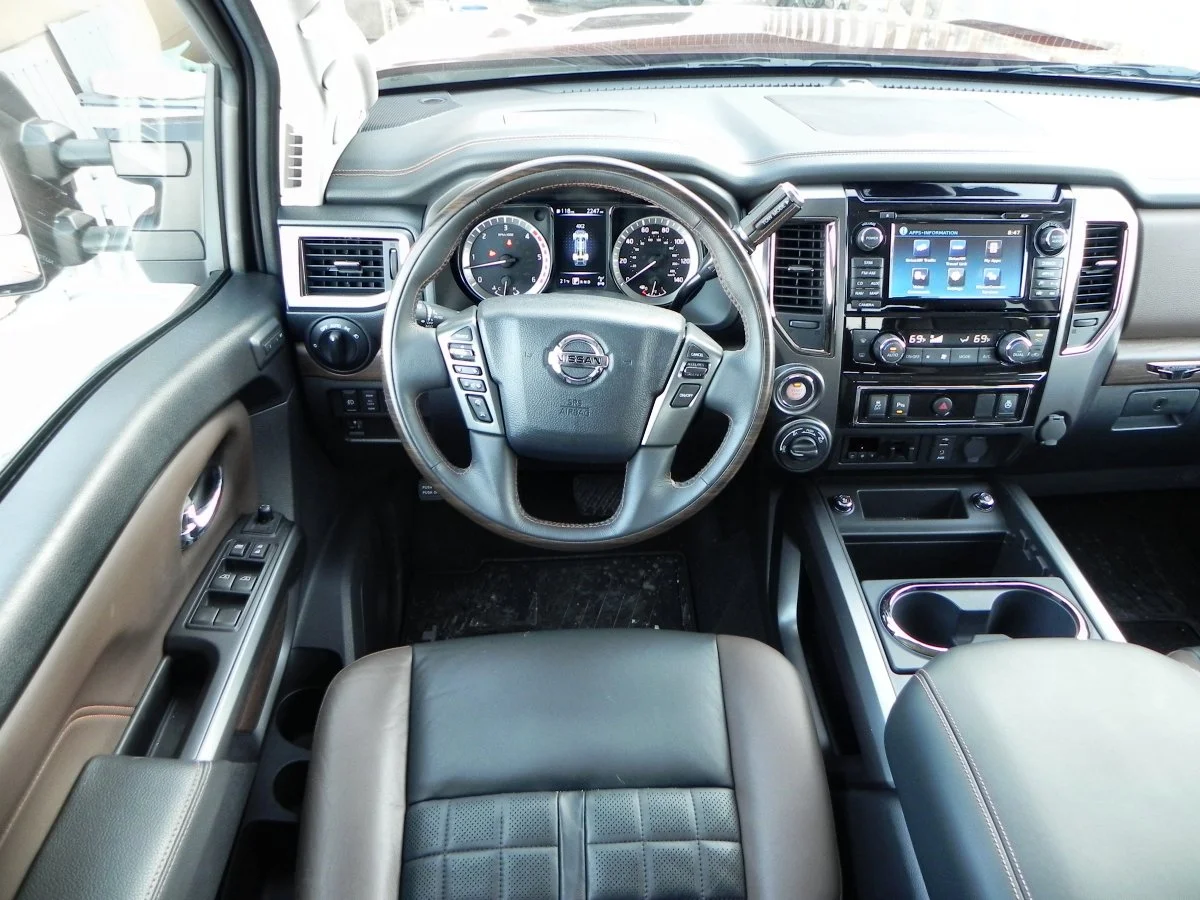 Notable to Titan fans will be the move from a dash-mounted shift lever to a column shifter