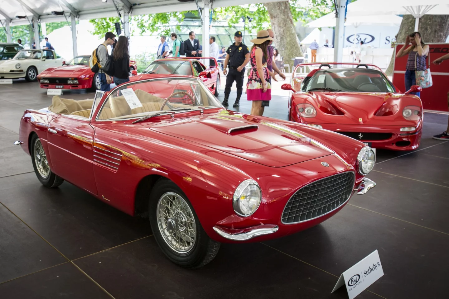 This 1953 Fiat 8V Cabriolet by Vignale (Lot 132) sold for €1,120,000 at RM-Sotheby's Villa Erba sale on May 23, 2015.