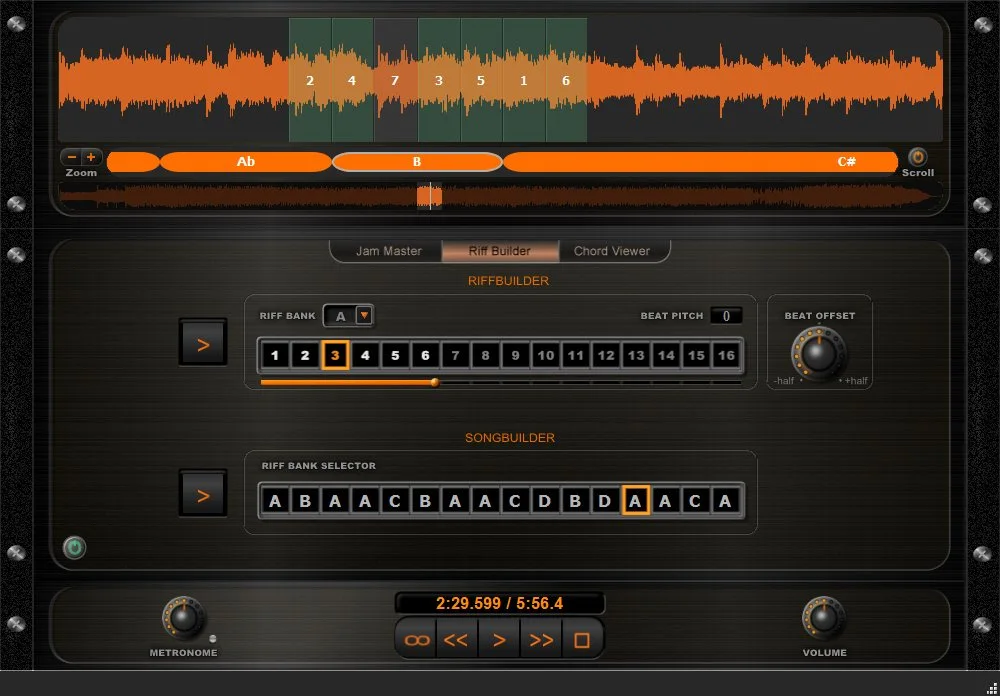 Riffstation's Riff Builder tool