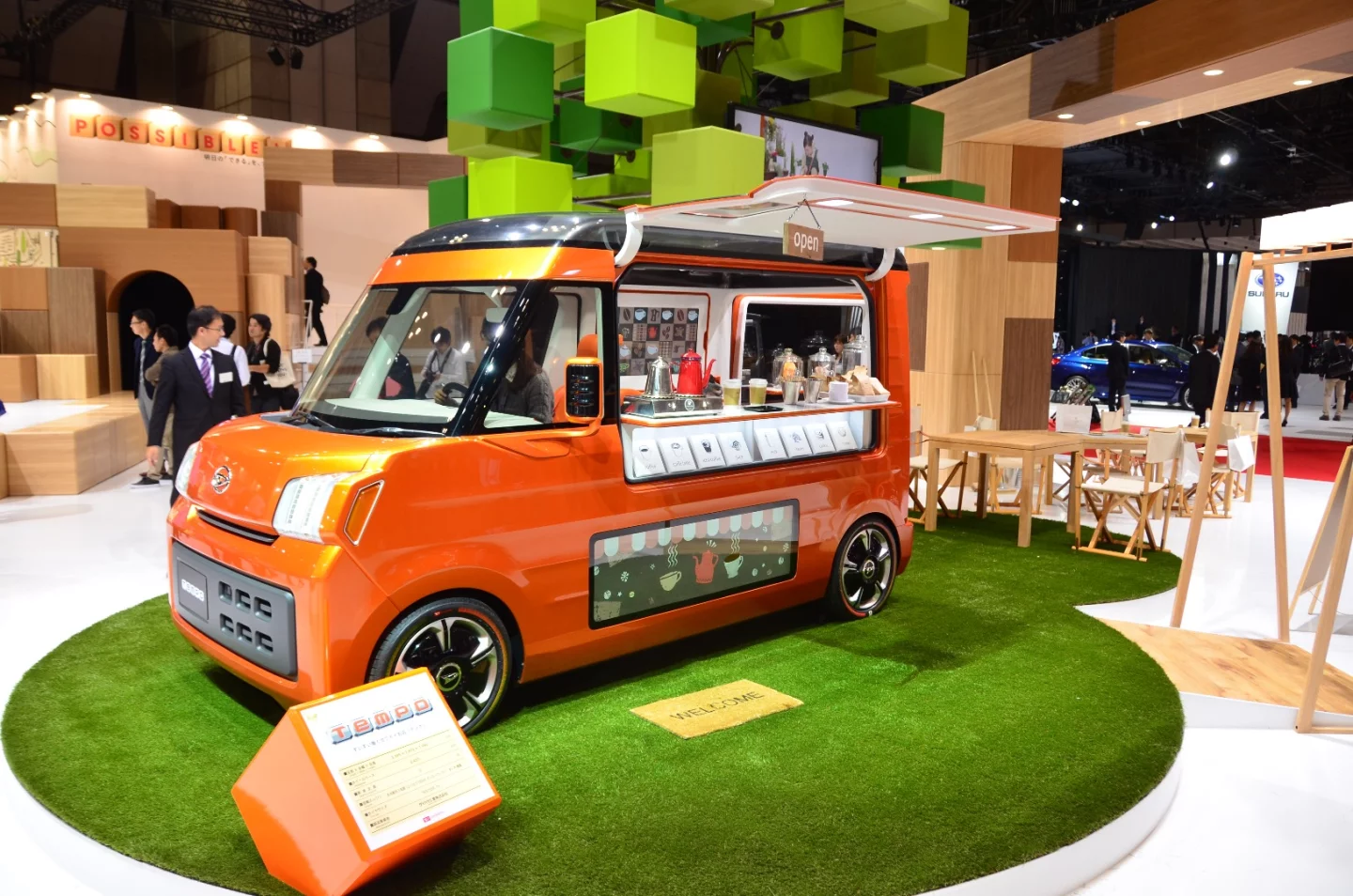 A minicar ready for food vendors and other businesses
