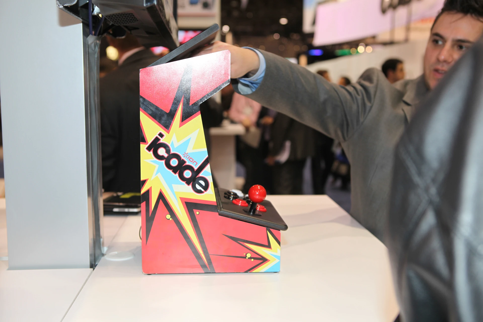 The iCADE mini arcade cabinet for iPad