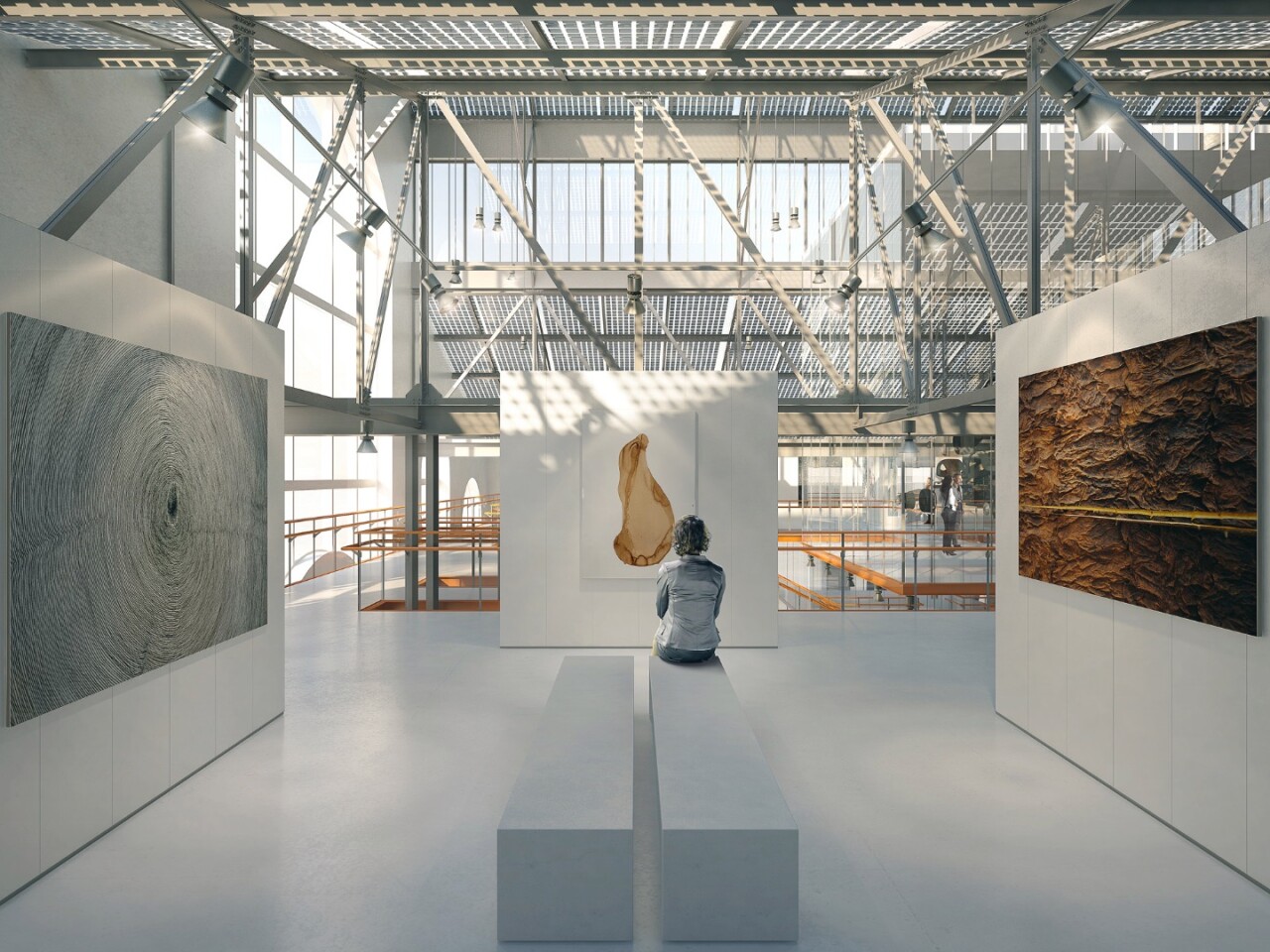 The main exhibition space will house the gallery areas, and be able to host exhibitions in various sizes