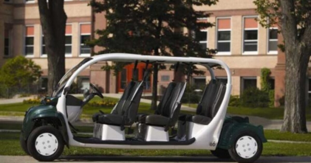 The GEM 6passenger neighbourhood electric vehicle