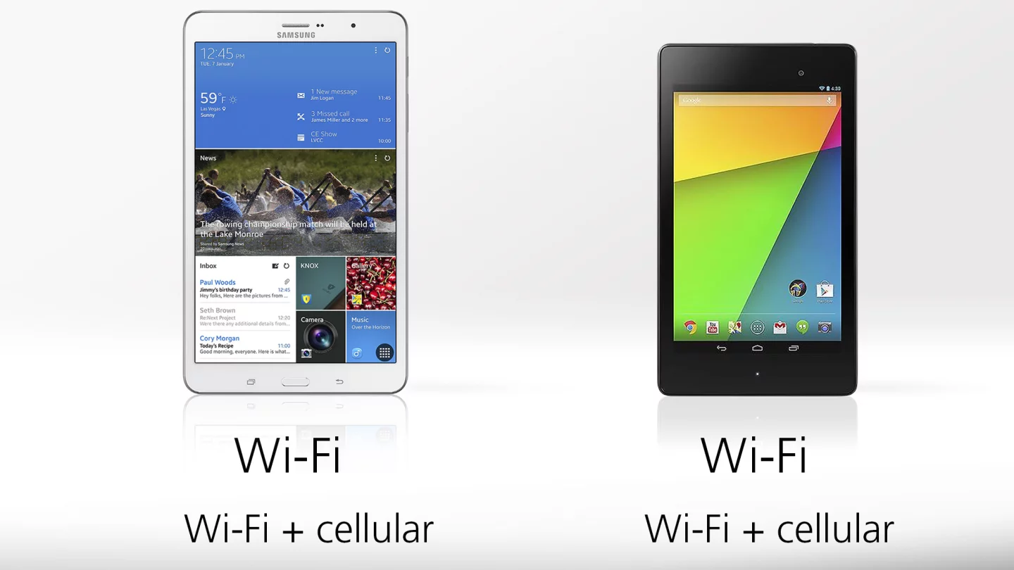 Both are sold in Wi-Fi and Wi-Fi with cellular data models