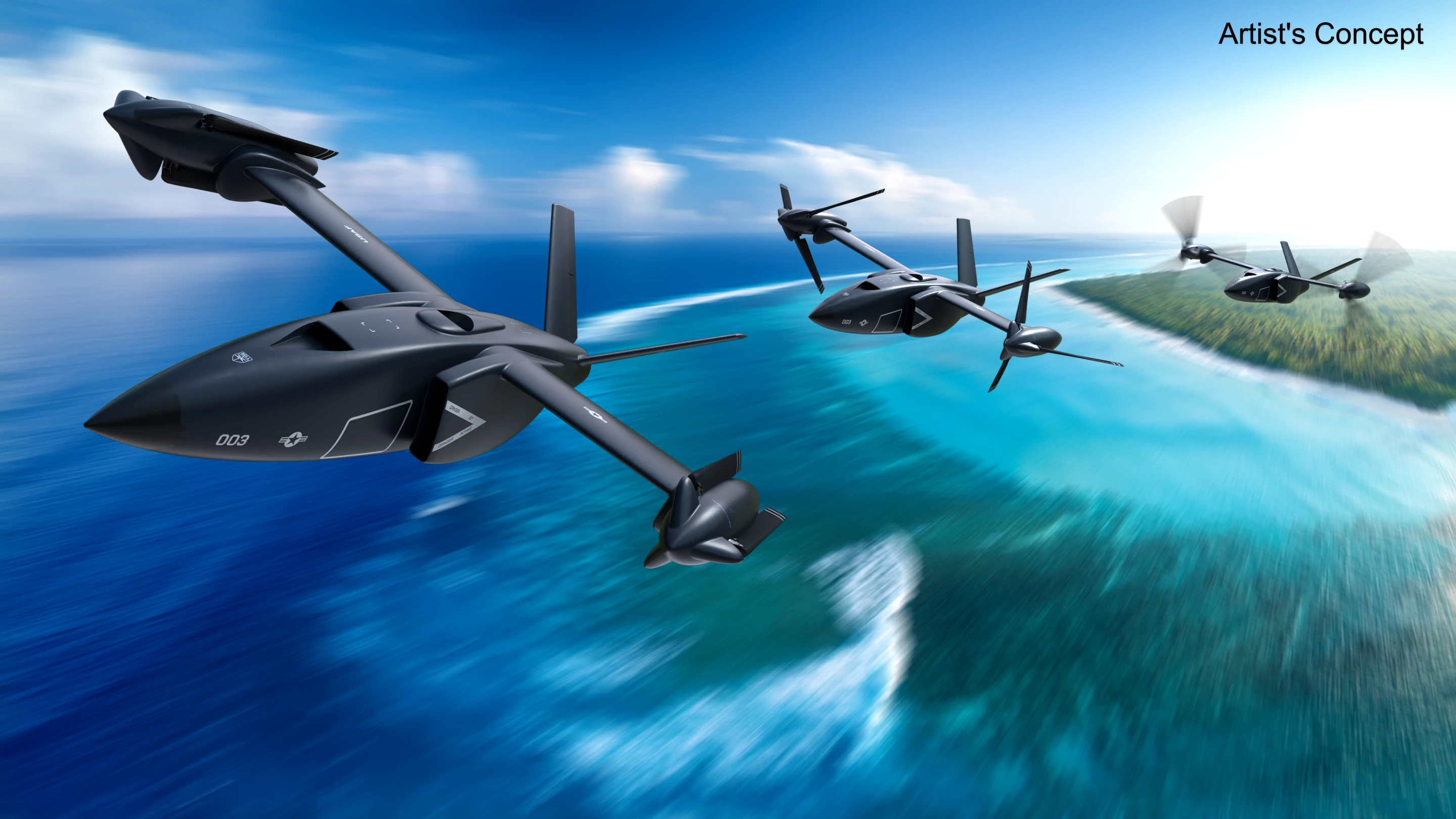 Artist's concept of the Bell X-plane rotorcraft