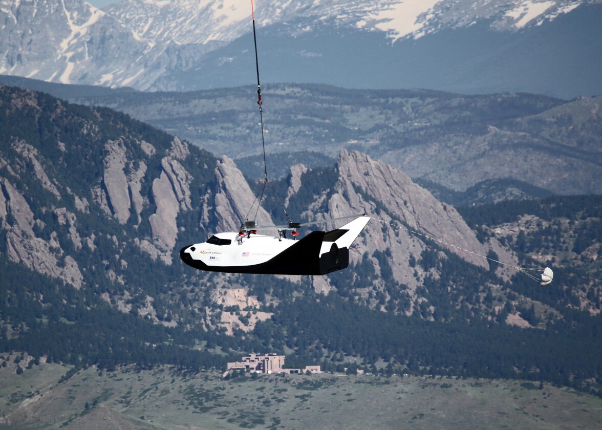 Sierra Corporation's Dream Chaser undergoing carry tether test (Photo: SNC)