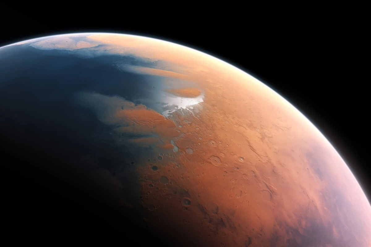 Mars as it may have looked 4.5 billion years ago