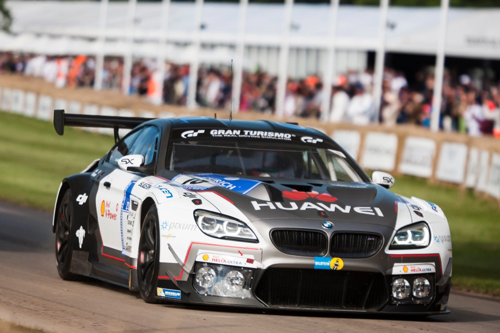 The BMW M6 GT3 faces off against the Mercedes SLS we saw earlier
