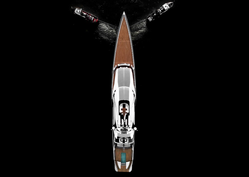 The Bravo Eugenia's engine room occupies a single tier, as opposed to taking up two-levels on comparable superyachts