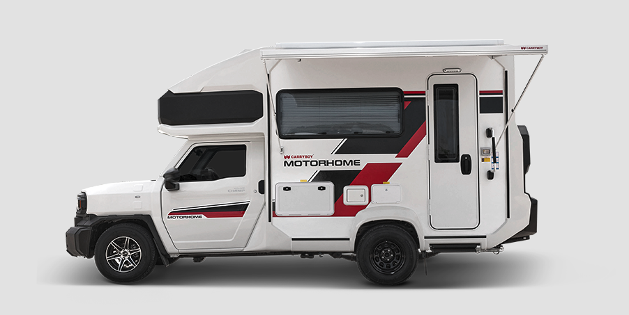 Carryboy extends its chassis-mounted motorhome to the new Hilux Champ