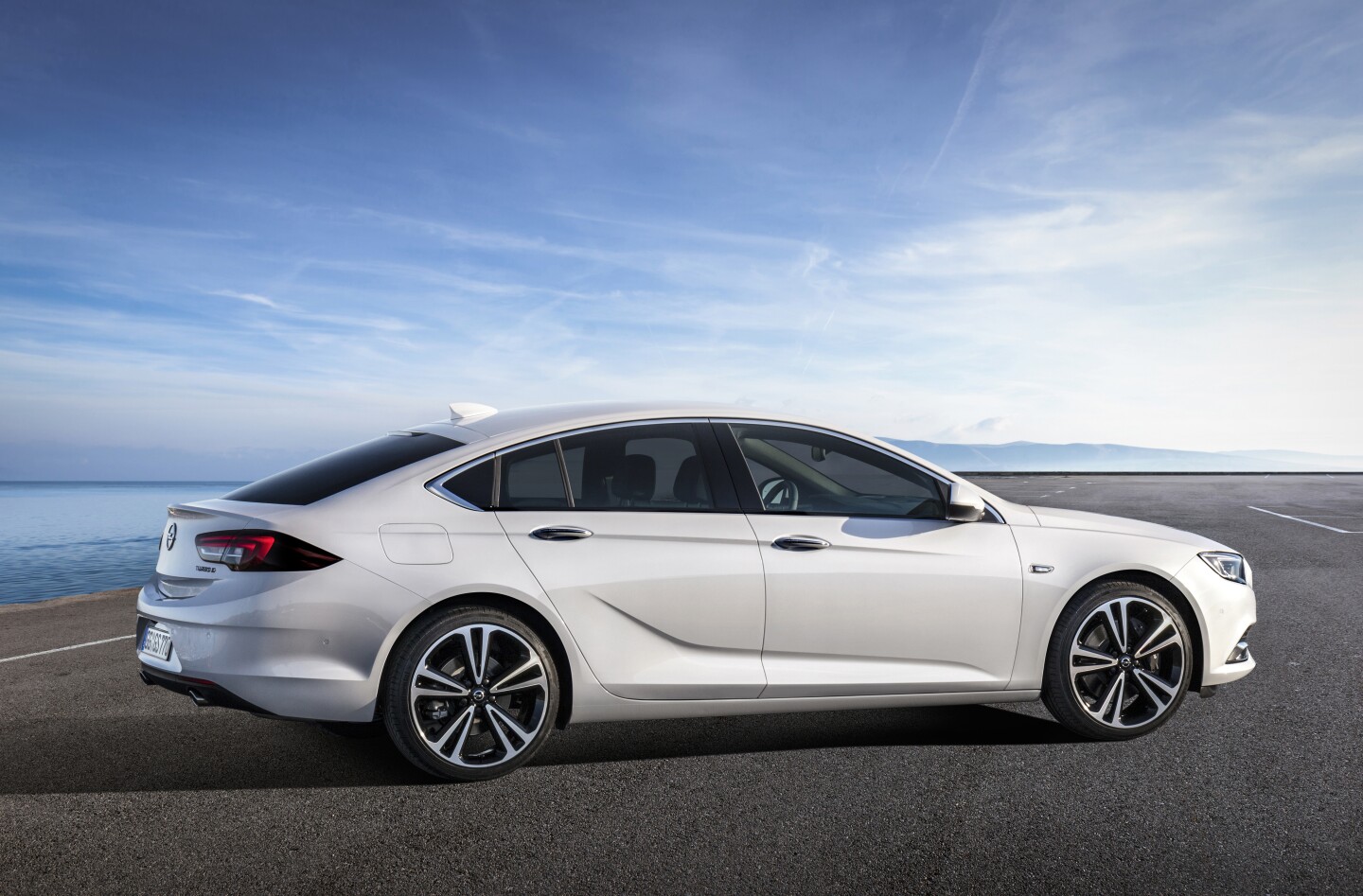 The sloping rear of the Insignia hides more space for rear-seat passengers