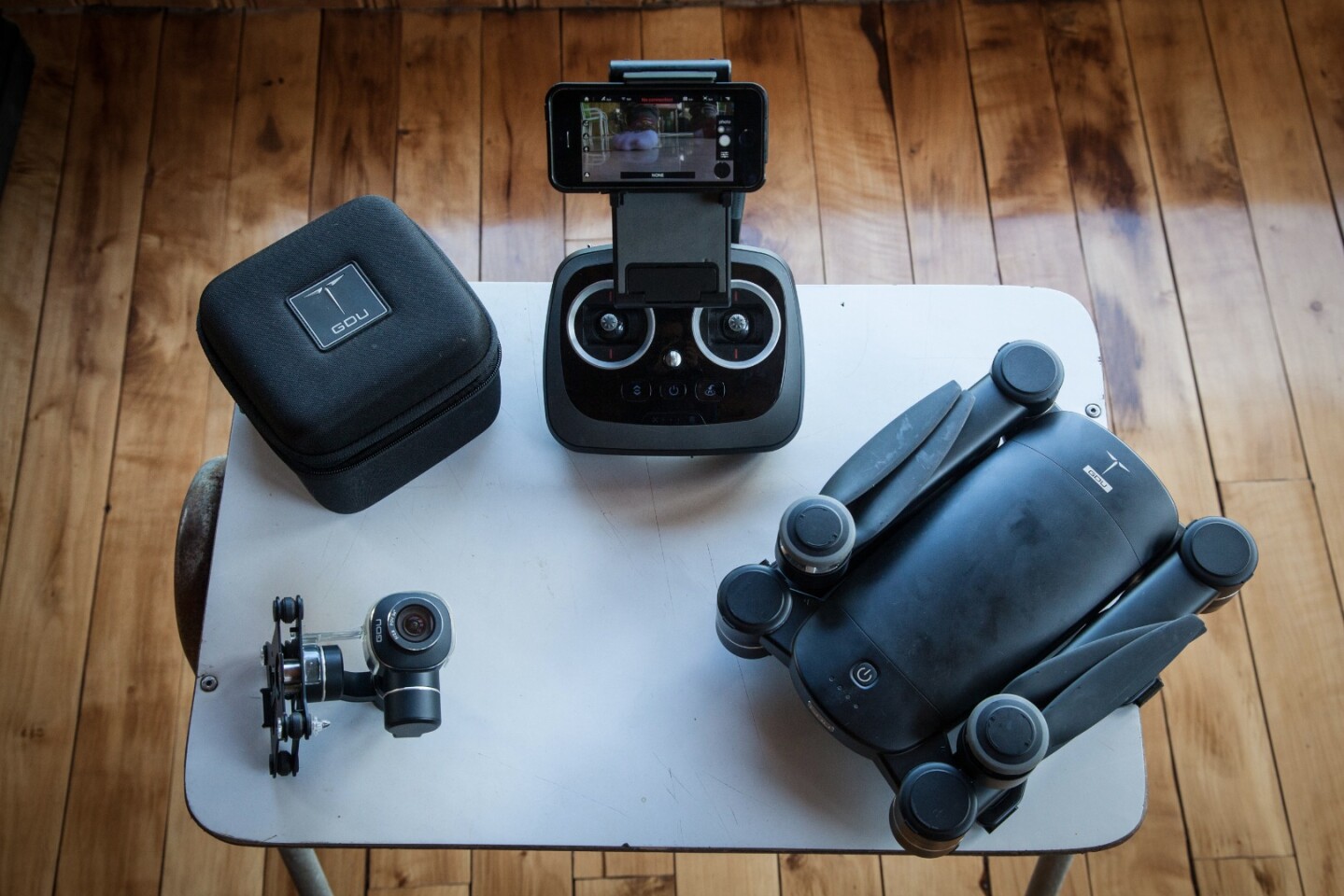 The Premium Byrd drone consists of three main components