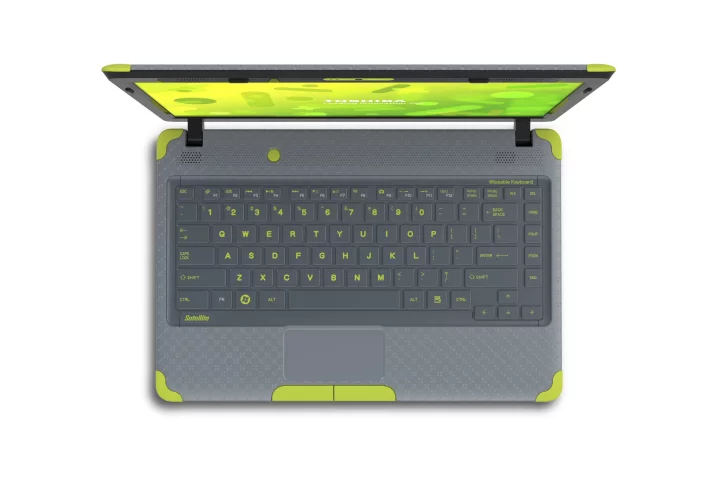Toshiba has teamed up with Best Buy to produce a child-friendly, full-size laptop with built-in safety and security features and an easy-clean chiclet keyboard