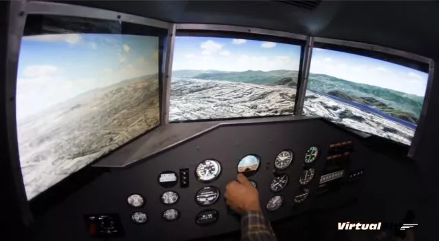 The OVO-4 is a full-motion, fully-enclosed light aircraft flight simulator, that can be yours for just under $60,000 (Photo: VirtualFly)