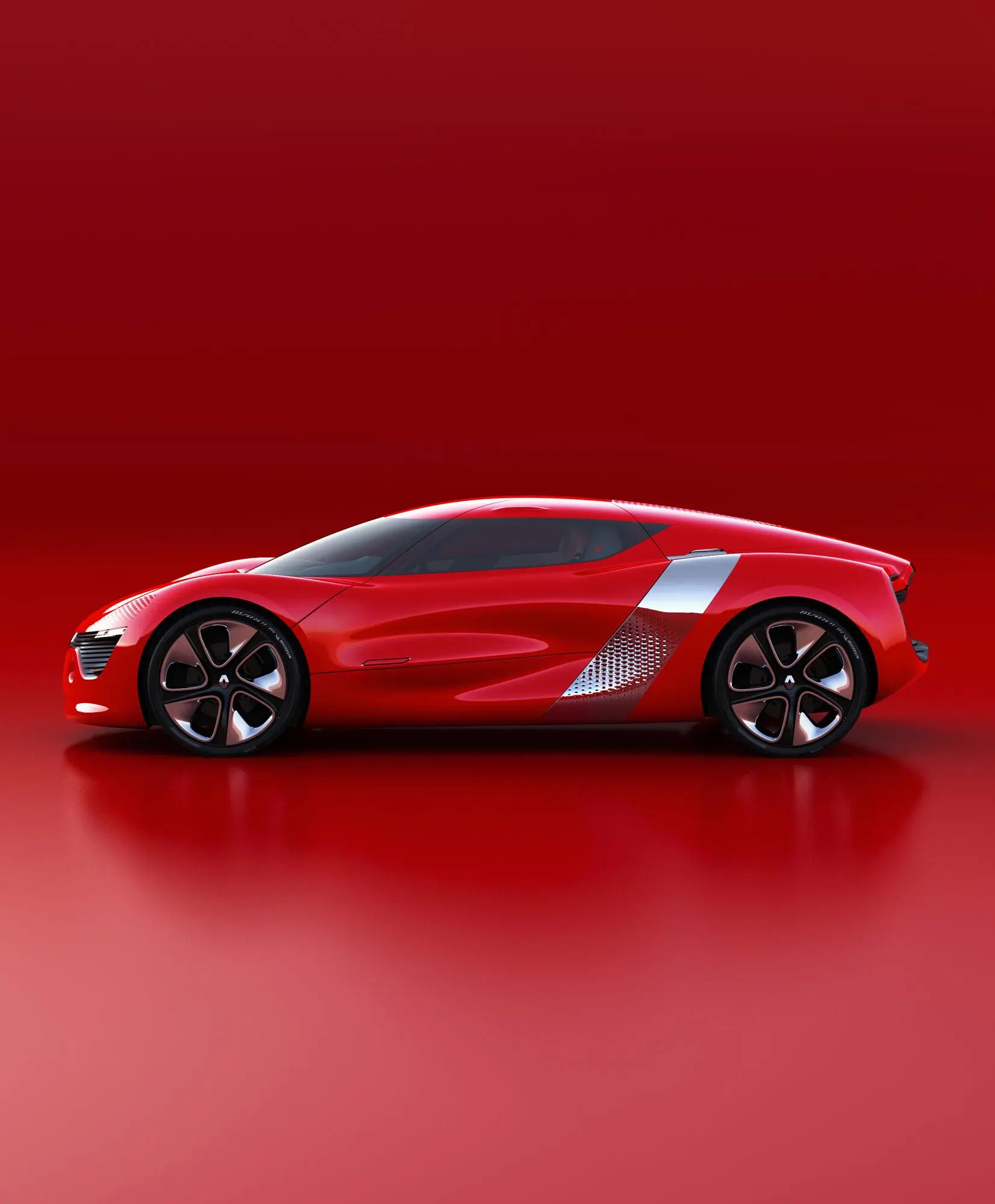 The Renault DeZir concept electric vehicle