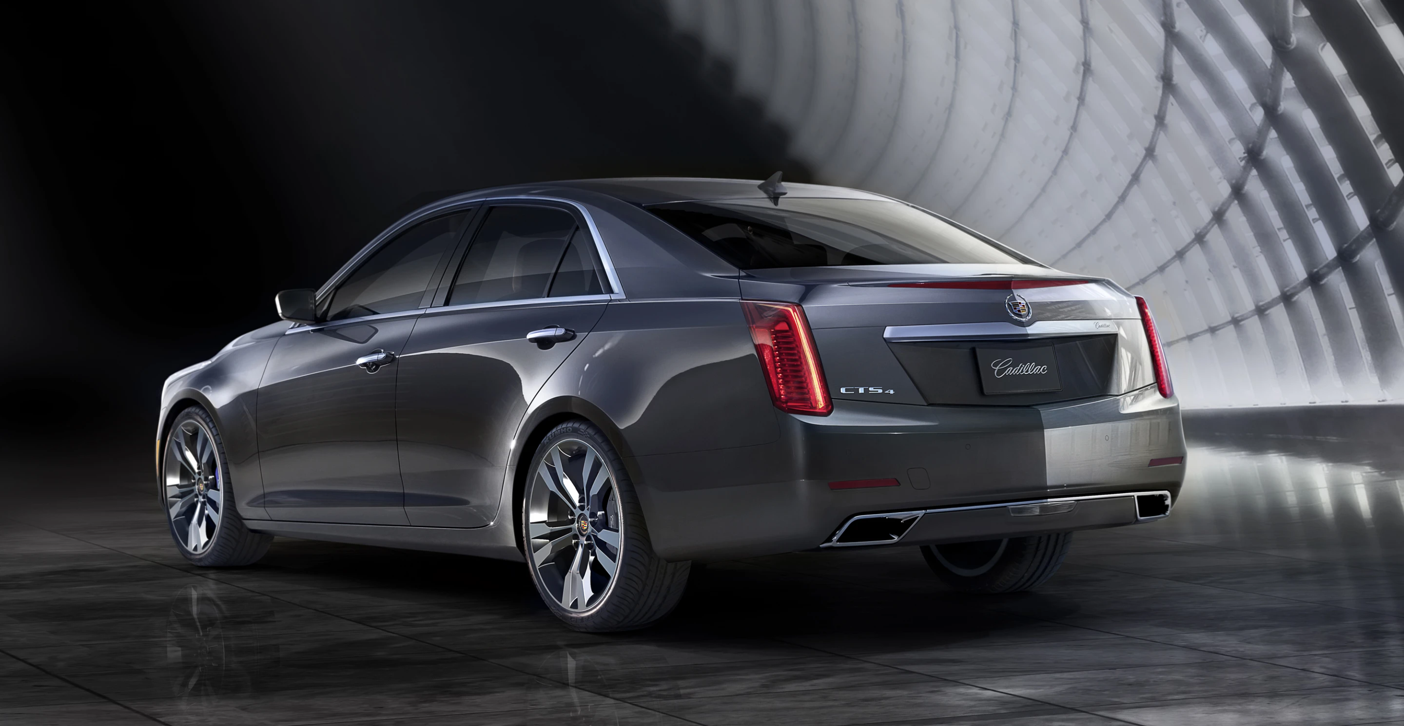 CTS cuts nearly 480 lbs. (218 kg) from the 2013 model, down to 3,616 lbs (1640 kg)