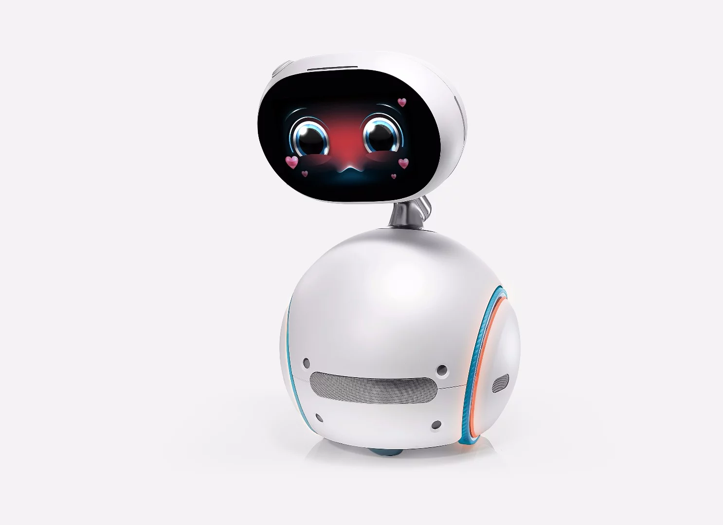 The Zenbo has a built-in camera, sports "high quality" integrated speakers and features a tablet-like interface capable of showing emotive expressions